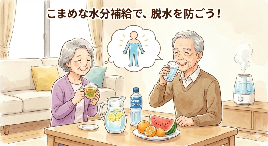 家族がチェック！危険なサイン
ご高齢の方自身は「歳のせいだから」と我慢しがちです。ご家族が以下のサインに気づいたら、受診を勧めてください。  夜間の咳・息切れ： 寝ている時に咳き込んだり、息苦しくて起き上がる（心不全の初期症状の可能性があります）。
足のむくみ： 靴下の跡がくっきり残る、靴が履きにくくなった。
食欲低下： 胃腸の病気だけでなく、心機能低下による内臓のむくみが原因の場合があります。