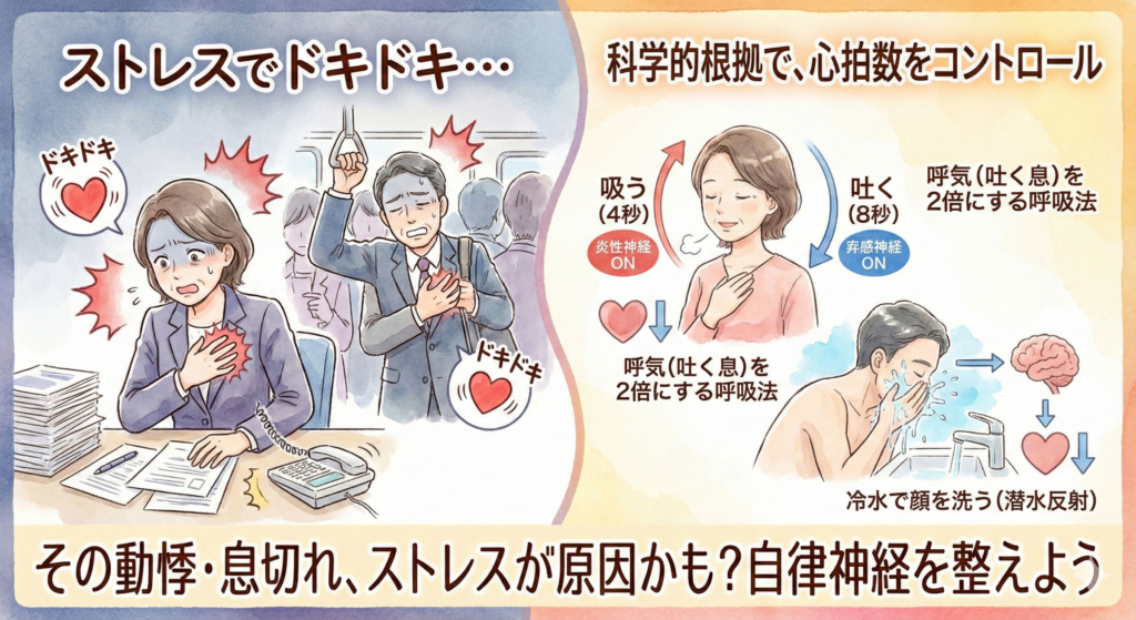 ストレスで動悸が止まらない！自律神経の暴走を止めるプロの対処法
