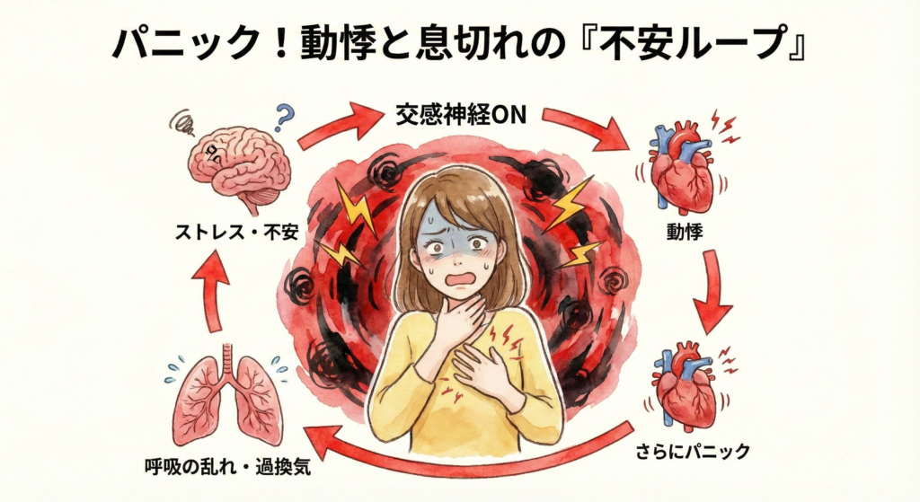 動悸と息切れが同時にする…これって危険？原因と対処法