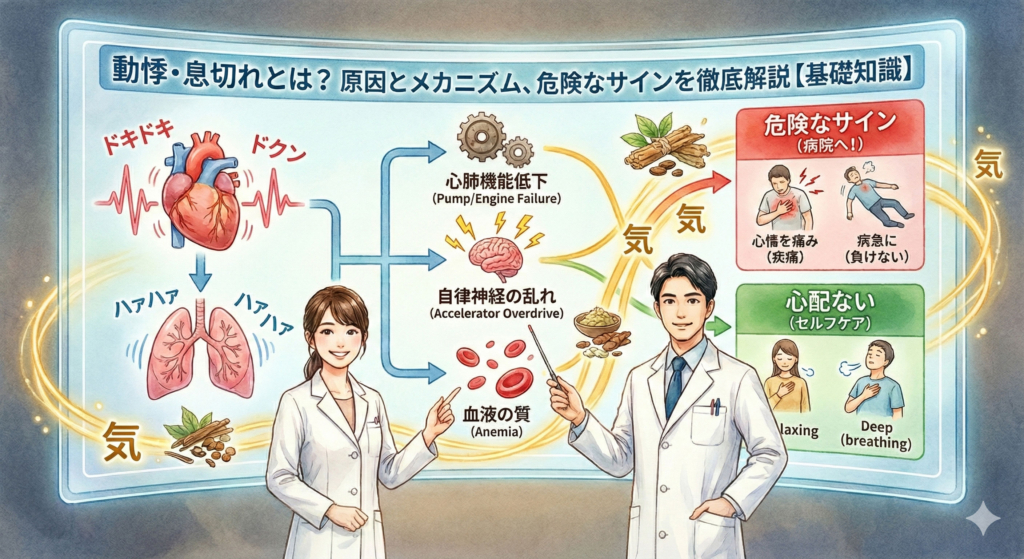 動悸・息切れとは？原因とメカニズム、危険なサインを徹底解説【基礎知識】